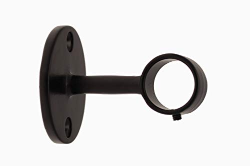 Ateliers28 Fer Tendance, Ø20, 1 Support Tête de Lit 5 cm, Noir Satiné T10070006