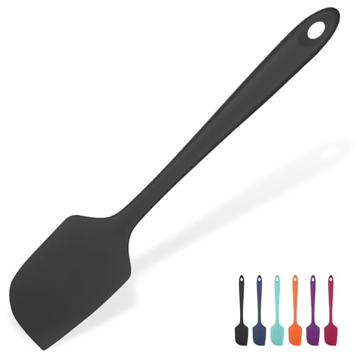 U-Taste Grande Spatule en Silicone: 315℃ Résistant à la Chaleur Maryse Grattoir Flexible et Antiadhésif, Ustensile de Cuisine pour la Cuisson pour Mélanger Remuant...