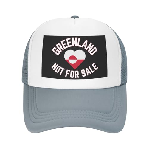 KWQDOZF Gorra de Malla con la Bandera de Groenlandia a la Venta. Gorra de béisbol con la Bandera de Groenlandia a la Venta.