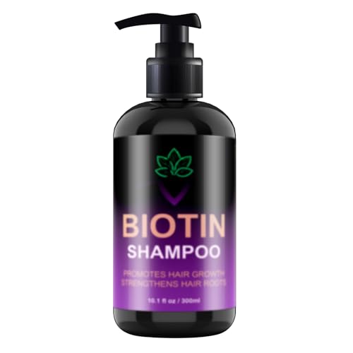 Image of Biotin Hair Growth & Thickening Shampoo with Root Activator, Hair Loss Shampoo for Men And Women, Strengthen Roots, Control Oil & Thicken Thin Hair, Sulfate-Free, for All Hair Types, 10.1 Fl Oz A001