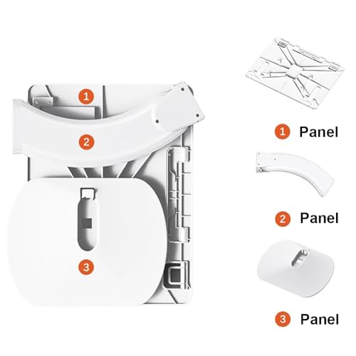 Soporte de proyector plegable para escritorio, blanco miniatura 6