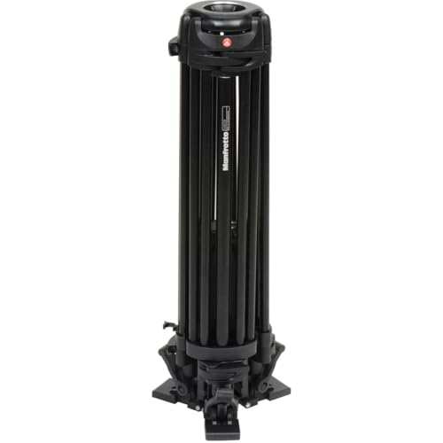 Image of Manfrotto MVH502A,546GB-1 Professional Fluid Video System with Aluminum Tripod and Ground Spreader (Black)