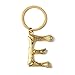 ARFUKA Keychain Alphabet Keyring Stainless Steel Letter E Keychain Key Ring Birthday Christmas Gift Key Chain for Men and Women Gold