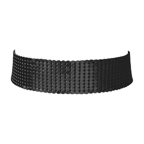 COLORFUL BLING Punk Sequins Choker Necklace Cover