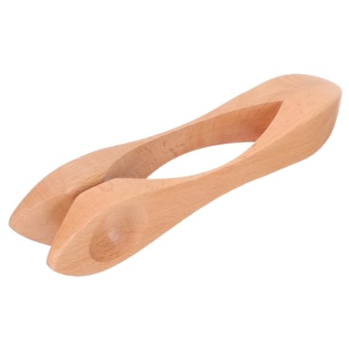 Abaodam 木製ミュージカルスプーン 子供用打楽器 音楽玩具 軽量で持ちやすいパーカッション楽器 家やステージでの演奏に