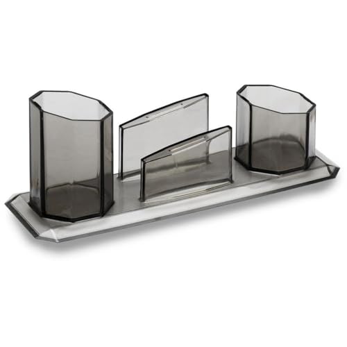 trio porta caneta/clips/lembrete fume