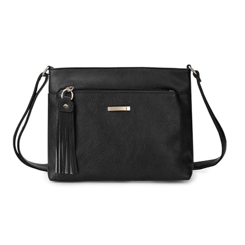 5% off - Gladdon Tassels Crossbody Bags for Women Medium Size Leather Shoulder Purse Trendy Soft Travel...