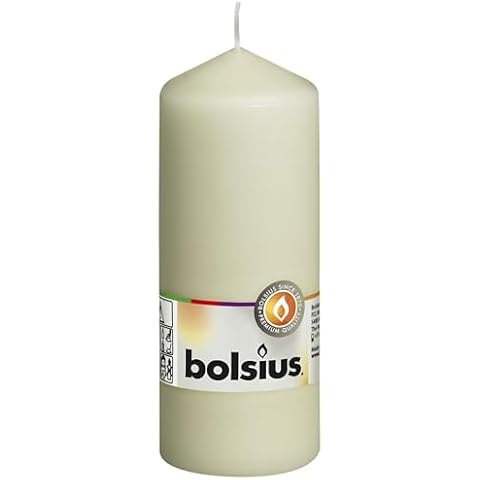 Bolsius Ivory Pillar Candle 60 mm Width Cover