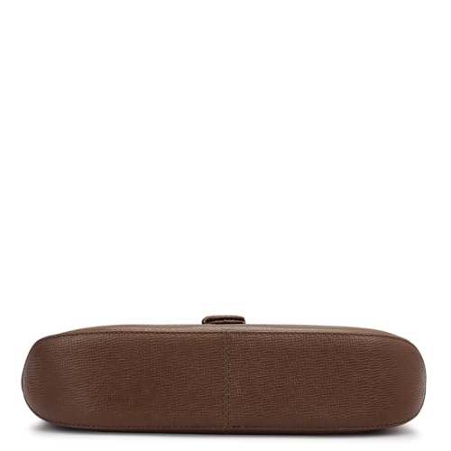 Image of Da Milano Small Leather Shoulder Bag - Brown (01502OL)
