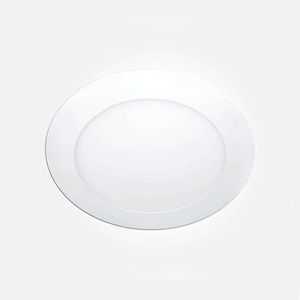 LEDBRITE LED Ceiling Panel Lights, Dimmable Recessed Spotlights 22mm Ultra-Slim, 3000K - 6000K Adjustable CCT, Round Downlights for Bathroom Kitchen Living Room Offices etc... (watts, 6)