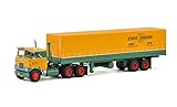 Camion scala 1:50 Per MACK F700 6x4 CLASSIC RIMORCHIO TENDA 2 ASSI 01-2677 1/50 MODELLO DIECASTO FINITO AUTO TRUCK