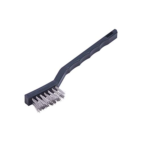SUNCN チューブブラシ 金属ブラシ プラスチック製ハンドル スチールワイヤチューブ 長さ3.5cm 幅1.3cm 高さ1.3cm 全長17cm 20個入り クリーニング研磨工具 サビ取り 掃除用品 清掃用ハンドツール 工業用 パイプ用