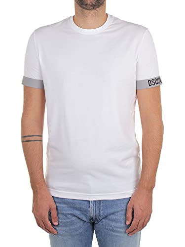 DSQUARED2 D9M3U3620 T-Shirt Uomo Bianco L