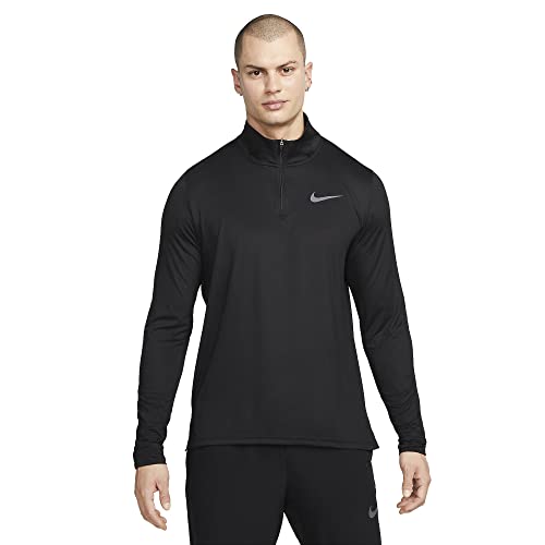Nike Pro Dri-Fit Men's 1/4-Zip Hyper Dry Training Top, Black/Black/Dark Grey, Xx-Large #TOP18