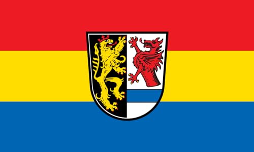 Drapeau Landkreis Tirschenreuth grand format paysage pour mât extérieur