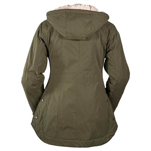 OUTBACK TRADING Women's Hattie Warm Waterproof Zippered Outerwear Casual WInter Jacket With Hip Pockets & Removable Hood3