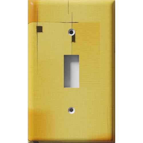 SnazzySwitch Gold Retro Decorative Light Switch Cover - Single Toggle Wall Plate