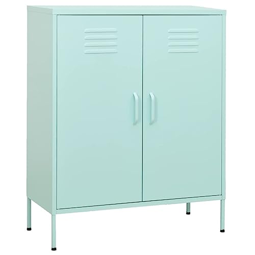 Meuble de rangement salle de bain avec étagères réglables et portes