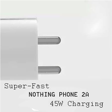 Image of Original Nothing Phone 2a Wall Charger with PD 3.0 USB-C Compatible with Nothing Phone2A Nothing Phone (1) Nothing Phone 2 (45W Power Adapter USB C Wall Charger Superfast New 2024 (DP80)