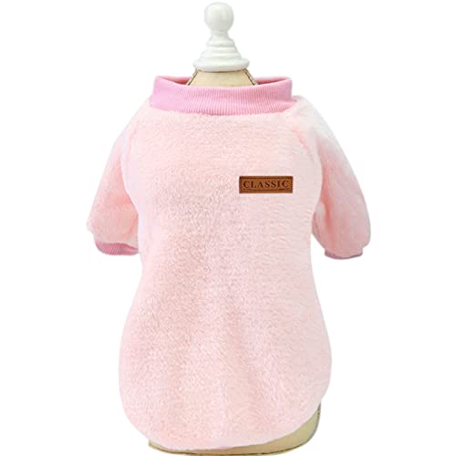 Image of Dog Sweaters for Small Dogs, Soft Fleece Puppy Clothes, Warm Winter Coat