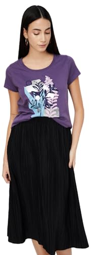 Image of Max Women's Cotton Regular Fit Graphic Printed T-Shirt - Pack of 2