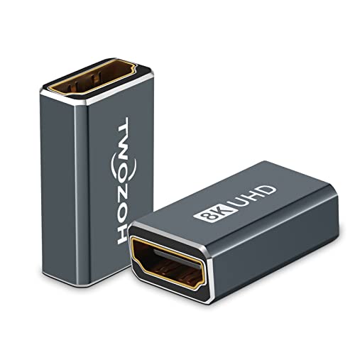 Adaptador HDMI Hembra a Hembra Twozoh 8K Pack de 2 miniatura 2