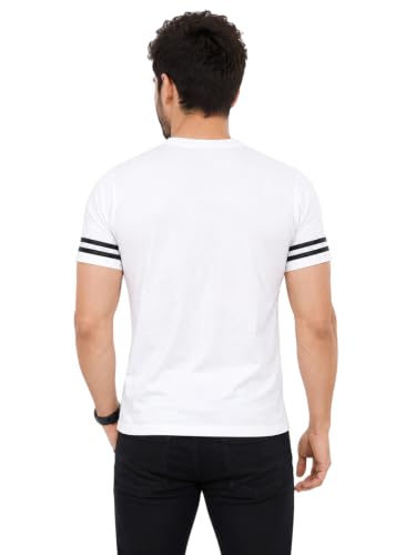 Image of Geum Men's Solid Half Sleeve V-Neck T-Shirt | Soft & Breathable Fabric | Regular Fit | Casual Everyday T-Shirt