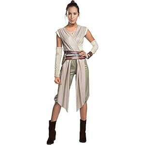 Star Wars Rubie’s Force Awakens Deluxe Rey Disfraz de mujer grande, (EE.UU. 14 – 16), BUST 40 – 42 pulgadas, cintura 35 – 98 pulgadas, INSEAM 80 pulgadas