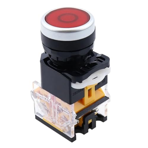 Interruptor pulsador momentáneo LA38 de 22 mm para reparar panel eléctrico 5