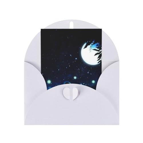 ニャンコ先生 夏目友人帳 誕生日グリーティングカード 祝福ポストカード学生ギフトカードメッセージカード お祝いカード カード 記念日 新年 お正月 お誕生日 プリント White