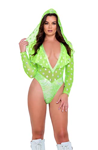 Cache-maillot de bain avec capuche imprimé étoiles pour festival et rave wear