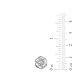 Amazon Essentials Sterling Silver 0.1 cttw Diamond 7 Stones Cluster Flower Stud Earrings (previously Amazon Collection)