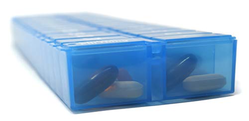 Image of PillThing Monthly Pill Organizer 1 Time a Day, 31 Day Pill Organizer Dispenser with Extra Compartment, Large Daily Pillbox Case for Vitamins, Supplements, Fish Oil (Pack of 2)