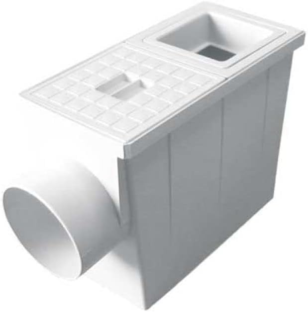 Pozzetto pluviale quadro 80x80/100x100 - scarico Ø100
