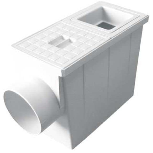 POZZETTO PLUVIALE R. QUADRO mm 80x80/100x100 - scarico Ø mm 100