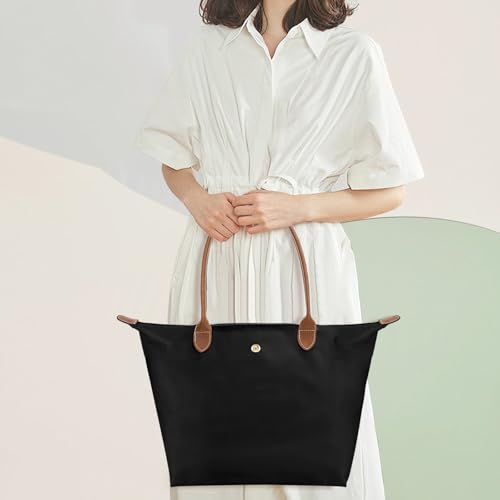 Image of Tote Bag for Women with Purse Organizer Insert, Foldable Waterproof Nylon Bag for Travel, and Daily Use,Medium Size.