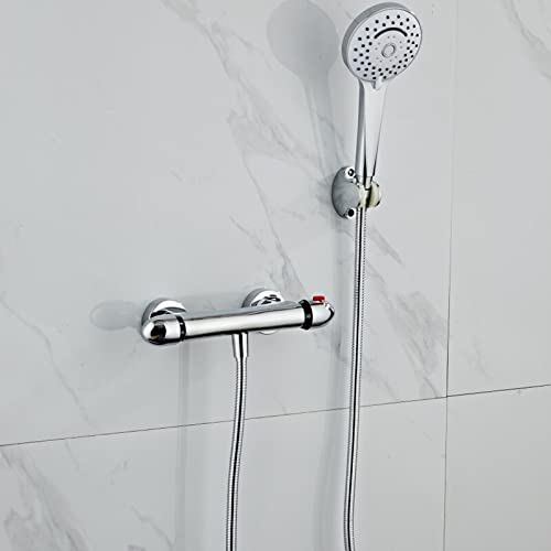 Robinet de douche thermostatique contre les variations de température avec mélangeur de bain cascade