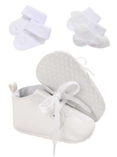 Baby Baptism Shoes & Socks Set for Infants