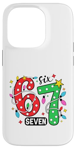 Funny Meme Six Seven 6 7 Christmas Gen Alpha X}zP[X iPhone 14 Pro p