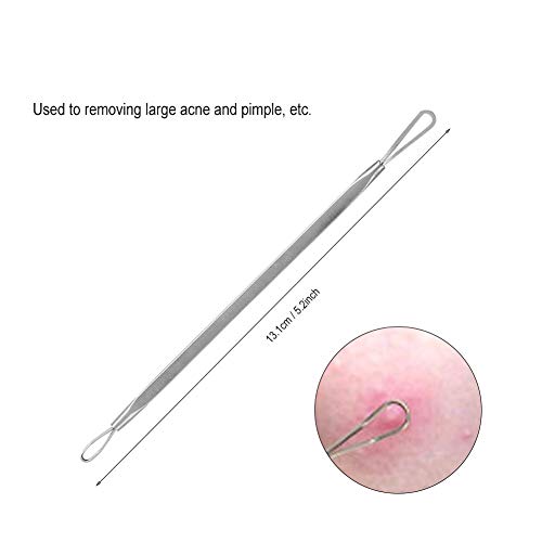 Double-end ontwerp mee-eter verwijderaar puistje, met een opbergtas draagbare mee-eter extractor naald, voor… - Image 5