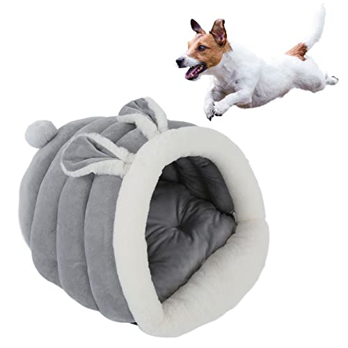 Cama de gato, camas de gato para gatos de interior, casa de gato, caverna de cama de gato, orelhas d
