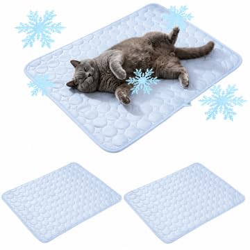 Dog Cooling Mat Large 100x75cm, Scratch-resistant Durable Pet Cool Mat Non-Toxic Gel Self Cooling Pad for Dogs Cats, Keep Pets Cool in Hot Summer, Double-Sided Use for Kennel Crate Home Travel