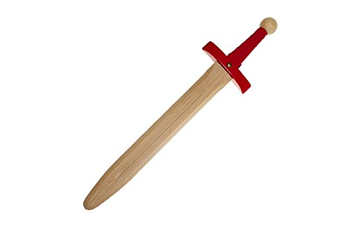 Juguetutto - Espada madera de hoja ancha - ROJO - Juguete de madera
