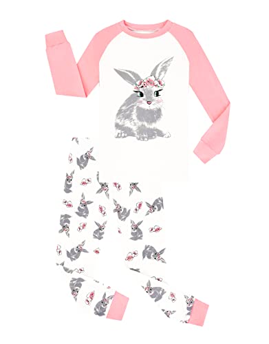 Benaive Kids Bunny Easter Pajamas Set (2 Pieces)