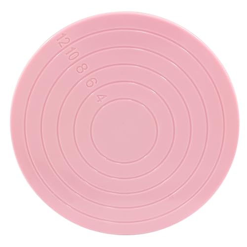 Bonsicoky 2 Pcs Cake Decorating Turntable 5.5 Inch Pink