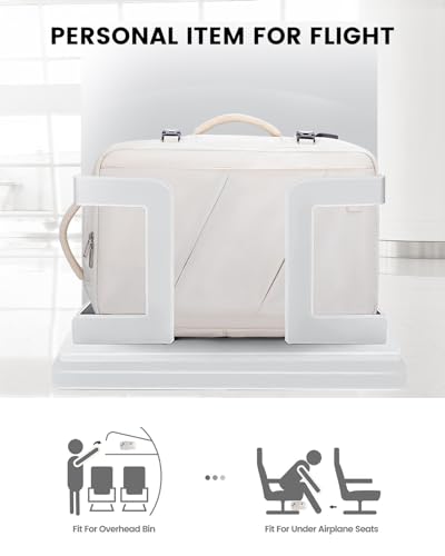 40L Waterproof Laptop Backpack for Women with 3 Cubes and Personal Item Travel Bag