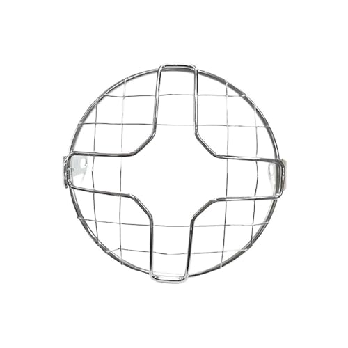 Grille de phare moto 7 pouces protecteur cache phare universelle avec support antibrouillard