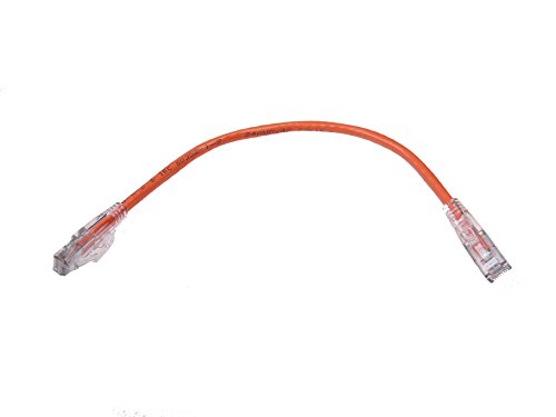 Cable de red NTW CAT6 Lockable RJ45 1 ft naranja miniatura 1