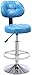 JYHZ Barhocker, moderner Computerstuhl, hoher Hocker, Barstuhl, höhenverstellbar, Barbierstuhl, Rückenlehne, bequeme Fußstütze, Schönheitssalon, Rot (Farbe: Rot) (Farbe: Blau)