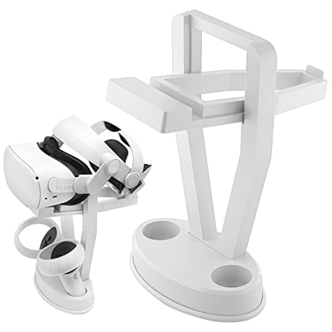 Oculus Quest 2 Wall Mount, VR Headset and Controllers Wall Mount, VR Wall Mount Compatible with Oculus Quest 2, Quest 1, Valve Index, Rift S, HP Reverb G2, Vive Pro, HTC Vive, Playstation VR Cover